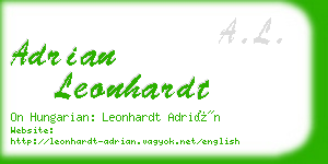 adrian leonhardt business card